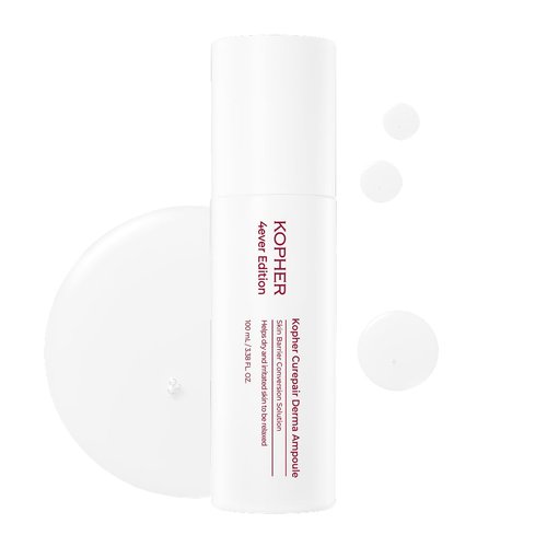 Kopher Curepair Derma Facial Serum Spray Mist 4ever, with 10GF Skin Renewal & Brightening Ampoule for Sensitive Skin - Reduces Wrinkles, Improves Skin Tone, Korean Skincare (3.38 fl.oz.)