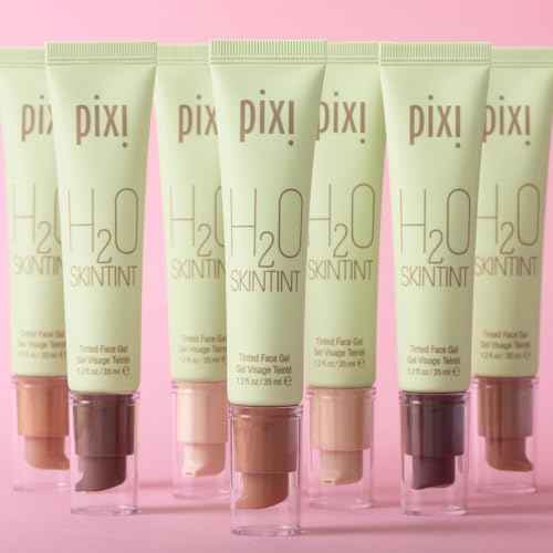Pixi H2O SkinTint | Tinted Gel Moisturizer | Lightweight, Hydrating & Water-Resistant | Evens Tone & Reduces Redness | Nude | 1.2 fl oz/35 ml
