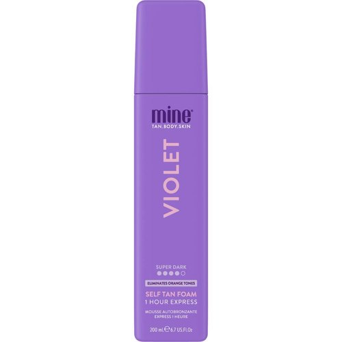 Minetan Self Tan Foam - Violet 1 Hour Express Tanning Mousse for Dark Bronze Glow | 6.7 Fl Oz, Vegan & Hydrating