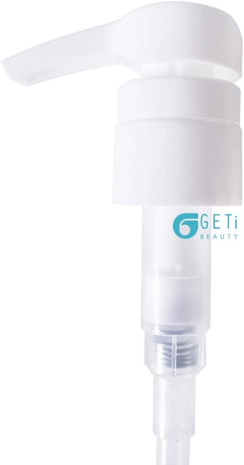 Geti Beauty 2-Pack Shampoo & Conditioner Pump Dispenser - Fits 33.8 oz Salon Bottles | White