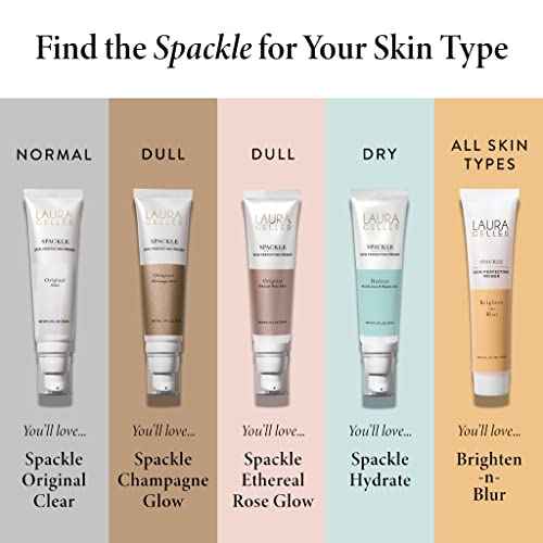 LAURA GELLER NEW YORK Spackle Primer - Champagne Glow - Super-Size 2 Fl Oz - Hyaluronic Acid Makeup Primer for Mature Skin