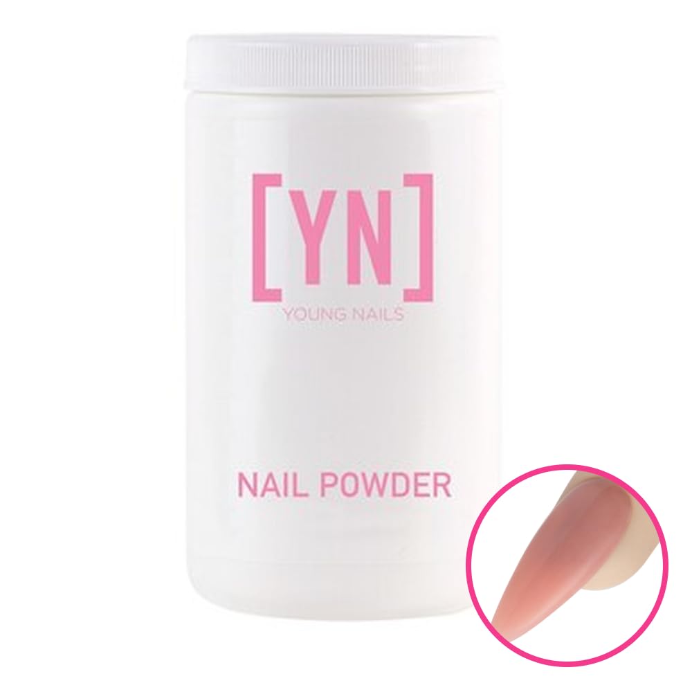 Young Nails Acrylic Cover Powder - Professional Self-Leveling Nail Powder in Cherry Blossom, 660g