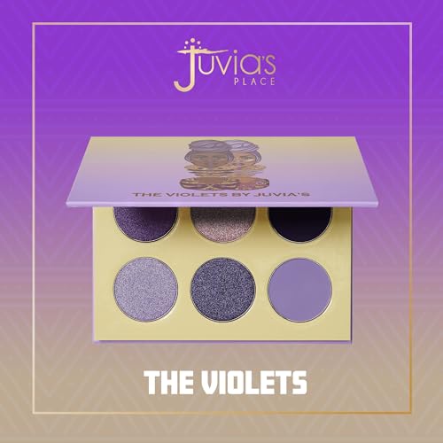 Juvia's Place The Violets Eyeshadow Palette - Professional & Pigmented Eye Makeup, Flawless Finish, Soft & Natural or Complete Glam, Shades of 6