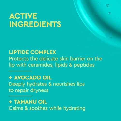 BYOMA Liptide Lip Oil - Glossy, Non-Sticky Gloss - Peptide Lip Treatment with Peptides, Avocado & Tamanu Oils - Softens, Plumps, Hydrates - 0.16 oz