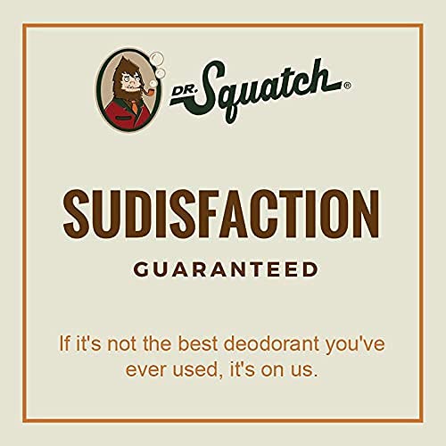 Dr. Squatch Natural Deodorant for Men – Odor-Squatching Men's Deodorant Aluminum Free - Alpine Sage 2.65 oz (1 Pack)