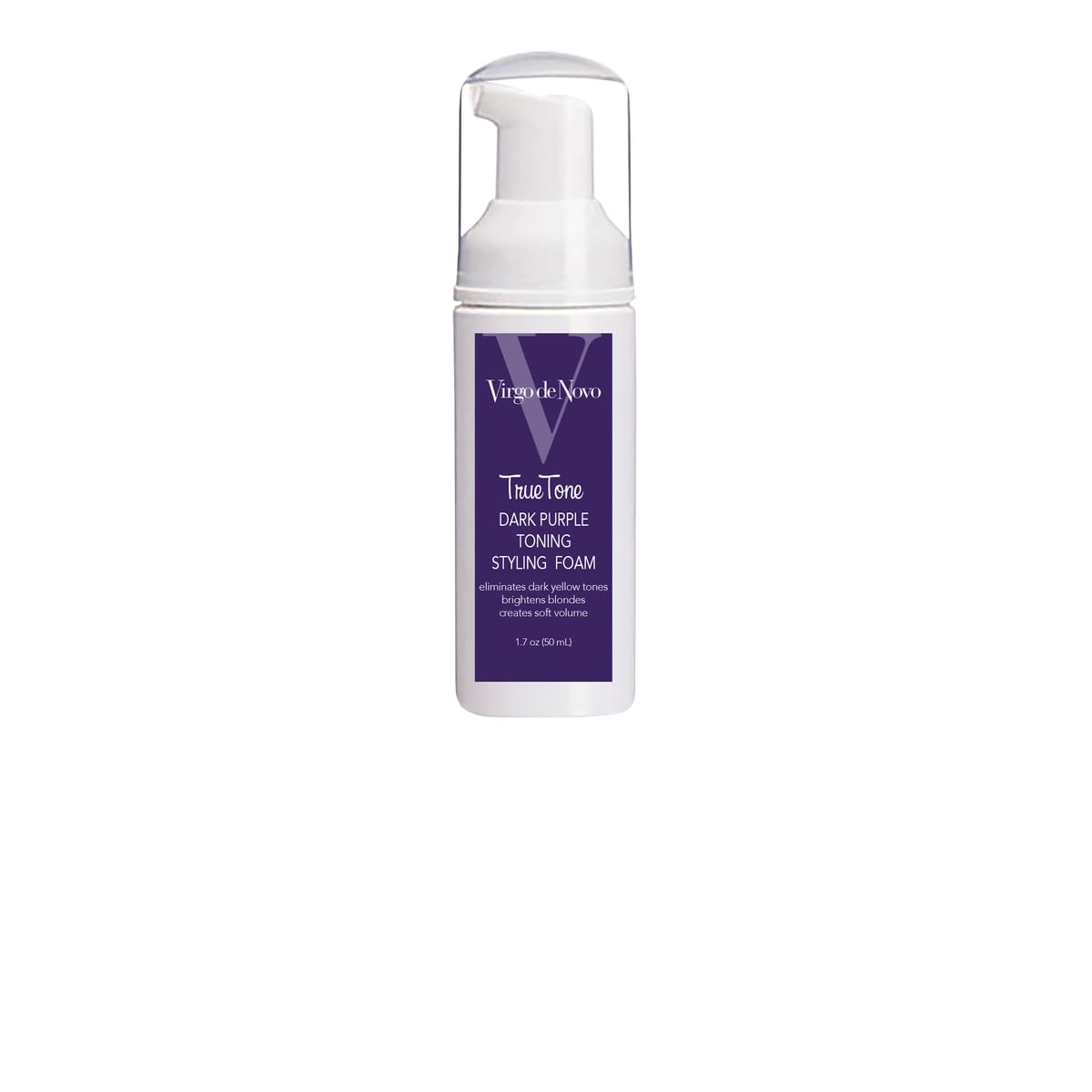 True Tone Dark Purple Toning Foam - Brightens Blonde Hair & Eliminates Brassy Tones - 1.7 oz