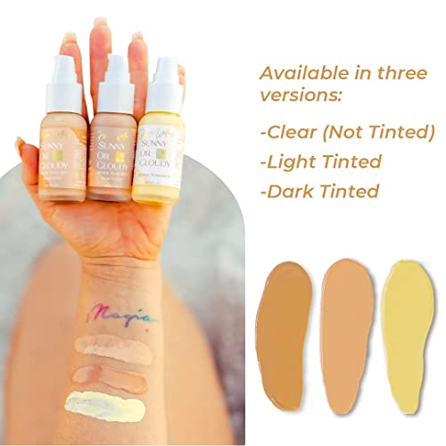 Jessica Wellness Mineral Sunscreen + Hydrating Serum with Broad Spectrum SPF 30 & Antioxidants, Oil-Free, Fragrance Free, Non-Nano Zinc Oxide. 1 oz (Clear)