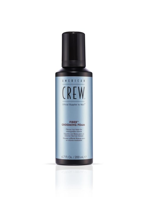 American Crew Hair Fiber Grooming Foam - Strong Hold Like Hair Gel, 6.7 Fl Oz