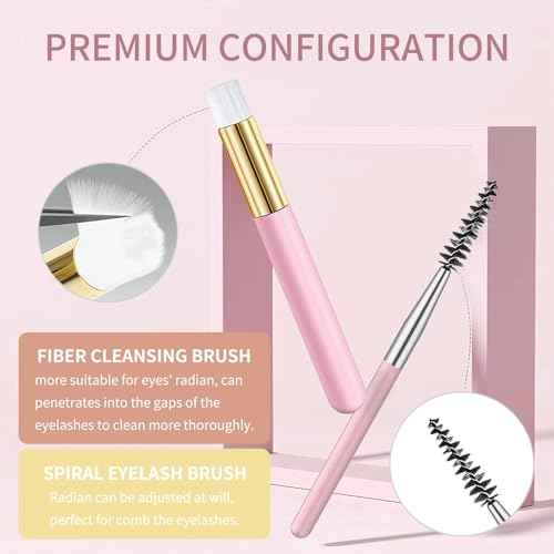 Smarxin Lash Shampoo for Eyelash Extension Removal, 50ml - Gentle, Natural Formula, Nourishing, Foaming Cleansing, Paraben & Sulfate Free