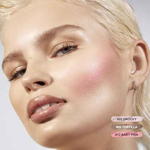 FOCALLURE 3 Pcs Cream Contour Sticks,Shades with Highlighter & Bronzer & Blush,Non-greasy Long-wear Face Contouring Pen,Easy to Sculpt the Face and Create a Lightweight Finishing Makeup,FAIR