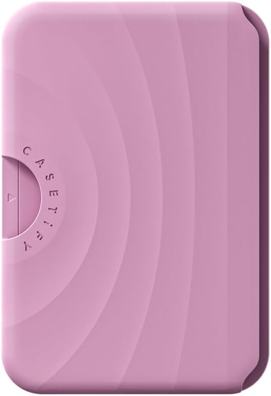 CASETiFY Snappy Ripple Wallet - MagSafe Compatible | Stylish Radish Color Design