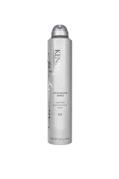 Kenra Platinum Heat Block Spray 22 - Heat Protecting Hairspray for Ultimate Style Longevity | All Hair Types