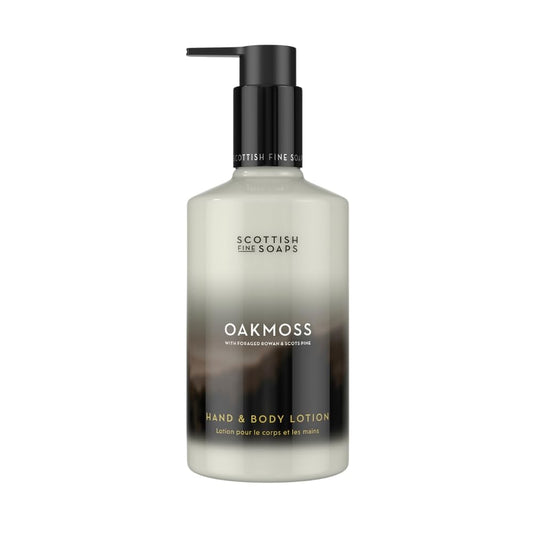 Scottish Fine Soaps Oakmoss Hand & Body Lotion - Nourishing Moisturizer | 300ml Size