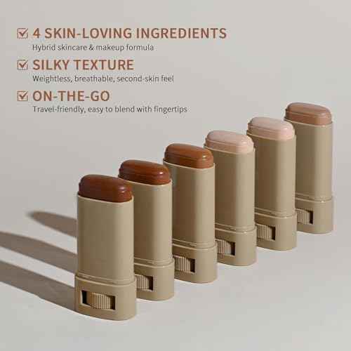 Beauty Balm Serum Boosted Skin Tint, Foundation Stick, Tinted Moisturizer for Face, Full Coverage Foundation, Concealer Stick for Foundation Makeup, Contour Sticks for Face Makeup, Dewy Finish (££0203)