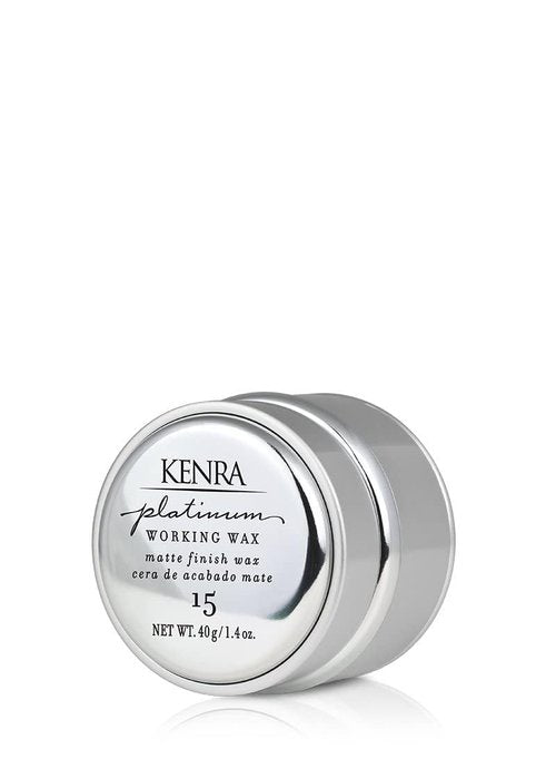 Kenra Platinum Working Wax 15 - Matte Finish Styler for Medium Hold | Non-Greasy Crème Formula | All Hair Types
