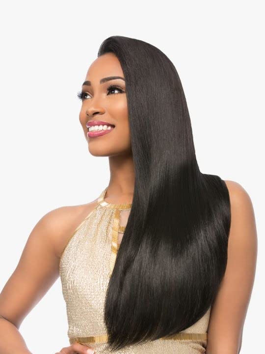 Sensationnel Empire yaki weave hair - Empire straight human hair yaki texture hair for weaving and sew in styles - Empire yaki 1 pack (8 inch, ELECTRICBLUE)