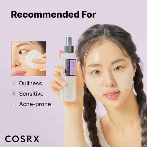COSRX AHA/BHA Treatment Toner 5.07 fl.oz/ 150ml, Facial Exfoliating Spray for Whiteheads, Pores, & Uneven Skin, Korean Toner, Not Tested on Animals, No Parabens, No Sulfates, Korean Skin Care
