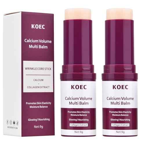 Calcium Volume Multi Balm,Intensive Repair & Moisturizing Cream,Hydrating,Firming Skin,Suitable for Eyes,Neck,Face,0.32 oz/9 g (Pack of 2)