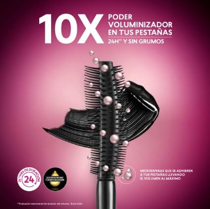 Studio Look Max Volume Lash Mascara - Waterproof Formula for Dramatic Volume | Black 8g / 0.28 oz.