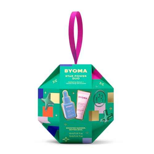 BYOMA Star Power Duo (2-Piece Kit) - Skincare Gift Set with Hydrating Serum 15mL & Moisturizing Gel Cream 15mL - Skin Barrier Repair Face Serum & Moisturizer