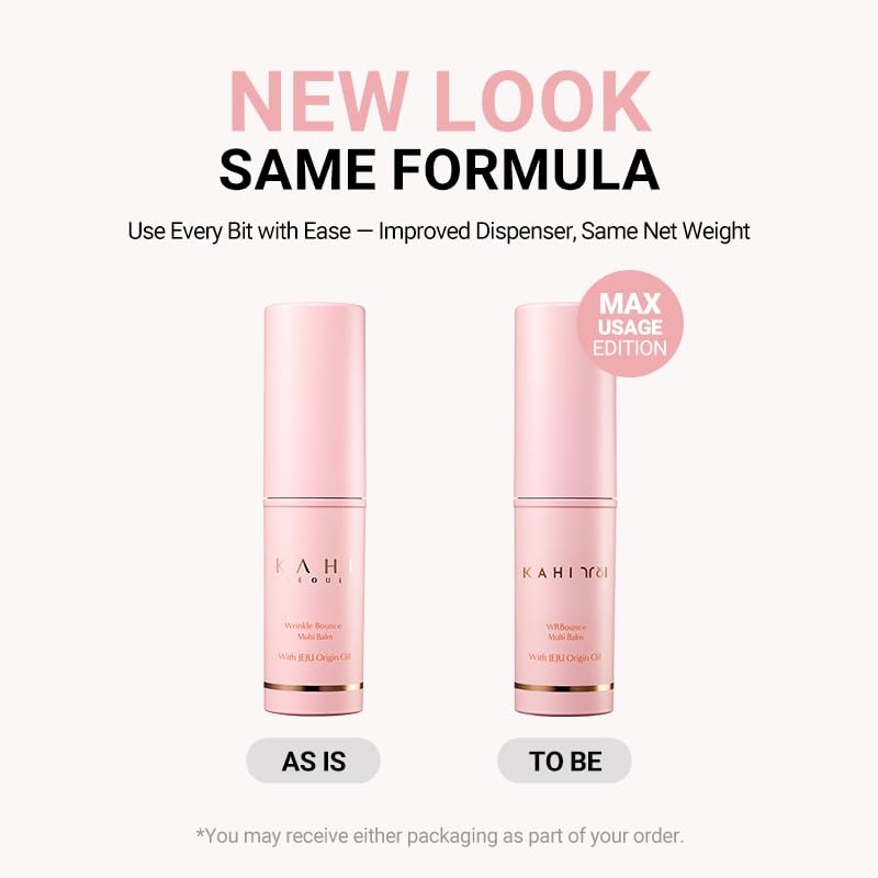 KAHI Wrinkle Bounce Multi Balm Stick | PDRN Collagen Wrinkle Stick | All-in-One Hydrating Lip Balm Eye Cream Neck Cream Make Up Base & Face Mist Moisture Balm | Daily Face Moisturizer