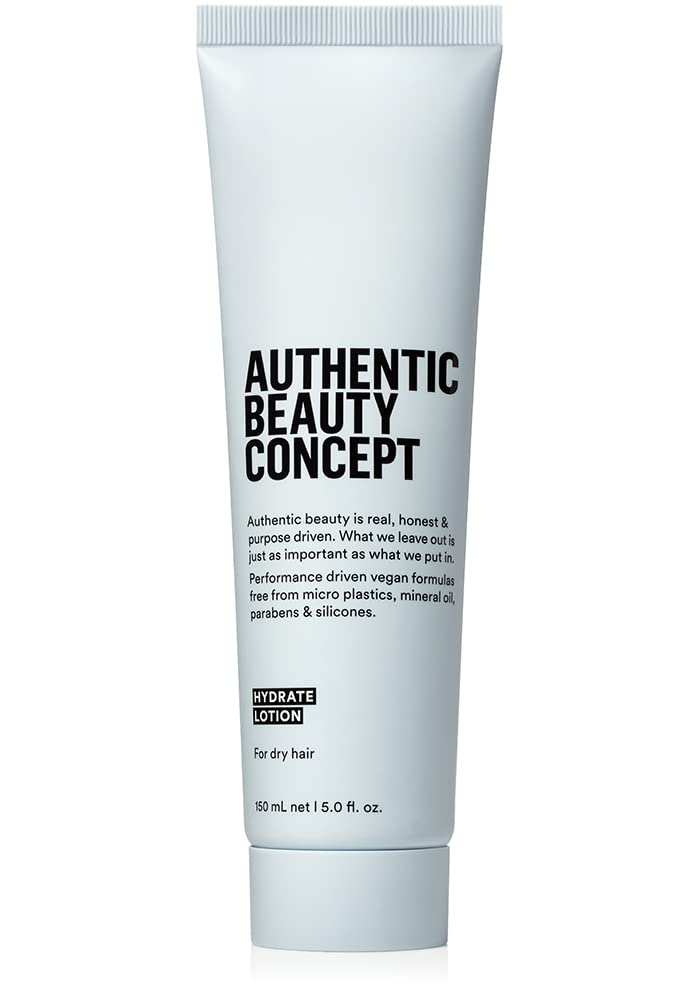 Authentic Beauty Concept Hydrate Lotion - Hydrating Leave-In Cream for Normal to Dry Hair | 5 fl. oz | Vegan & Cruelty-Free