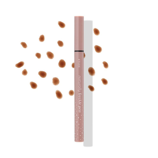 ETUDE Naturally Freckle Pen - Waterproof Light Brown Faux Freckles | Easy Control Sponge Tip (0.5g)