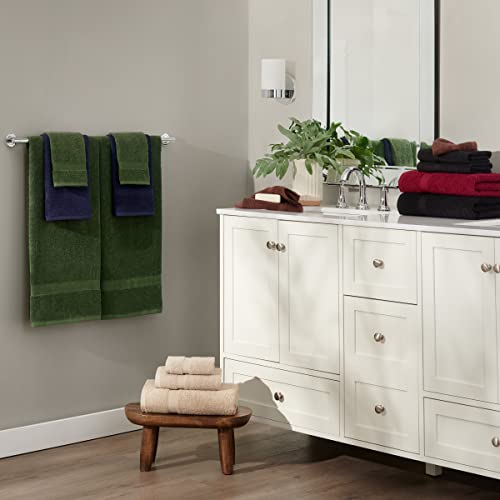 Arkwright True Color Solid Bath Towels - Soft 100% Cotton Bulk Bathroom Towel Set of 24 - Lightweight 475 GSM, Absorbent, and Quick Dry, 25 x 52 in, Beige