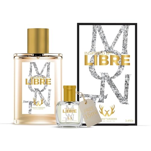 MONTWOOD Eau de Parfum – Long-Lasting Feminine Fragrance for Women – 100mL Perfume Spray with Bonus 15mL Perfume Sample (Randomly Selected) – Inspired by Libre
