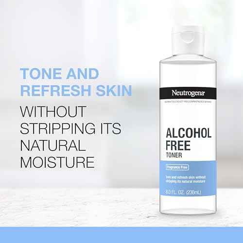 Neutrogena Alcohol-Free Gentle Daily Facial Toner, Fragrance-Free to Tone & Refresh Skin, Gently Removes Impurities & Reconditions Skin, Hypoallergenic, 8 fl. oz