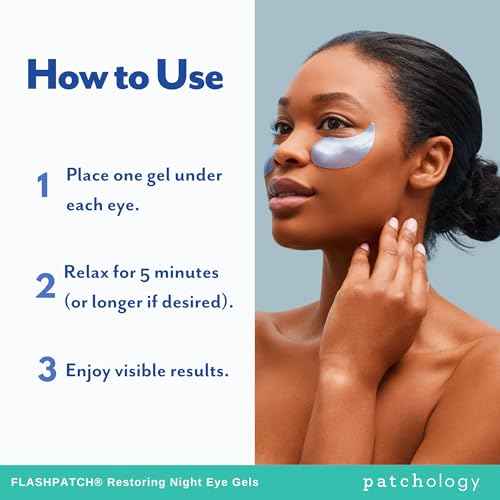 Patchology Restoring Eye Gel Patches with Retinol & Collagen - Under Eye Mask for Dark Circles, Puffy Eyes, & Wrinkles - Anti-Aging Overnight Eye Pads Set to Brighten Skin Care for Eye Bags (5 Pairs)