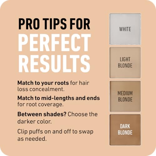 BOLDIFY Hairline Powder - Water-Resistant Root Touch Up Hair Color for Gray Coverage - 24-Hour Stain-Proof, Mess-Free Hair Powder for Thinning Hair - Sample Kit, Grays