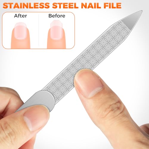 Straight Nail Clippers for Men, Heavy Duty 18mm Large Toenail Clippers for Thick Nails for Seniors with Wide Jaw, Ergonomic Long Handled Nail Cutter Edgy Toe Nail Clipper for Adults with File