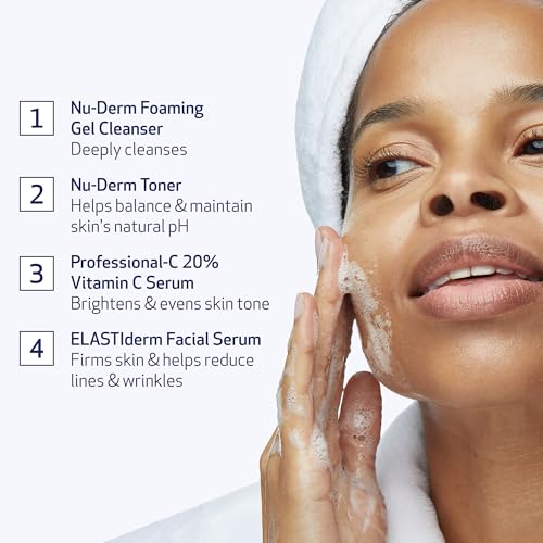 Obagi Bestsellers Travel Skincare Set – Travel Friendly, Anti-Aging Skincare Gift Set for All Skin Types; Includes Facial Cleanser 2oz, Toner 2oz, Vitamin C Serum .17oz & Firming Facial Serum .17oz