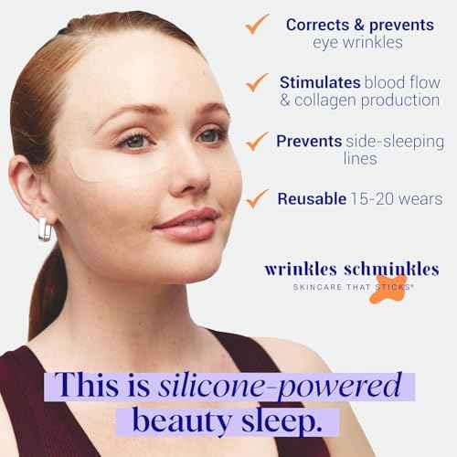 Wrinkles Schminkles Under Eye Patches - Rejuvenate Wrinkles with Medical Grade Silicone Reusable Anti-Wrinkle Patches for Under Eye Treatment, Banish Dark Circles (3 Pairs)