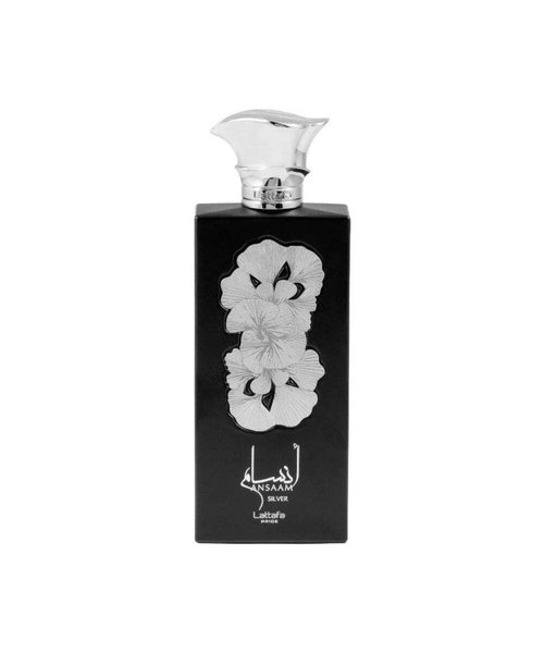 Lattafa Ansaam Silver Eau De Parfum Spray for Unisex, 3.4 Ounce