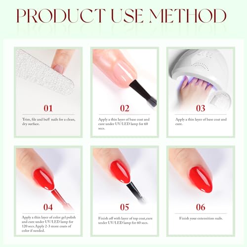 Double Rhythm 15ML Gel Nail Polish Pure Sheer Same Color Same Bottle Soak Off Gel Polish Art Manicure Salon DIY at Home for Women (Burgundy-A1129)