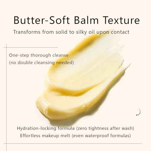 Cleansing Balm Makeup Remover - Vitamin E & Jojoba Oil Infused, Hydrating Facial Cleanser for All Skin Types, Gentle Yet Effective for Waterproof Makeup, 3oz (85g) with Magnetic Spatula