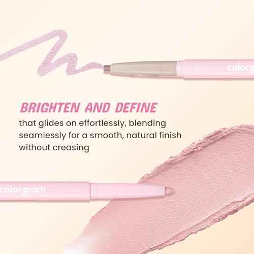 COLORGRAM Under Eye Highlighter Stick 03 Real Tone | Silky-Smooth Long-Lasting Highlighter & Contouring Stick for Smudge-Proof, Shining Daily Makeup | K-Beauty Face Highlighters & Luminizers
