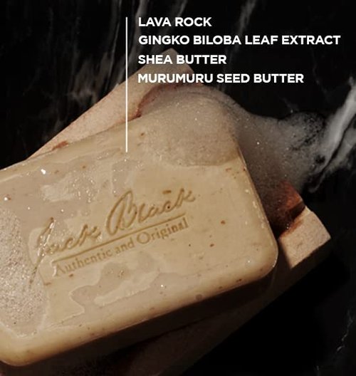 Jack Black - Turbo Body Bar Scrubbing Soap | 6 oz Pack of 3 for Ultimate Skin Exfoliation