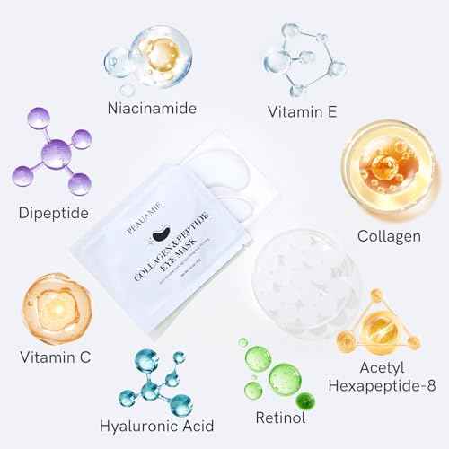 Under Eye Patches with Collagen and Peptide Eye Mask for Dark Circles and Puffiness,Face Mask Skin Care Products 30 Pairs