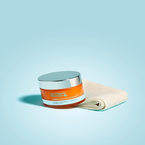 Organic Pharmacy Carrot Butter Cleanser - Balm to Oil Makeup Remover for All Skin Types | 1.18 Fl Oz