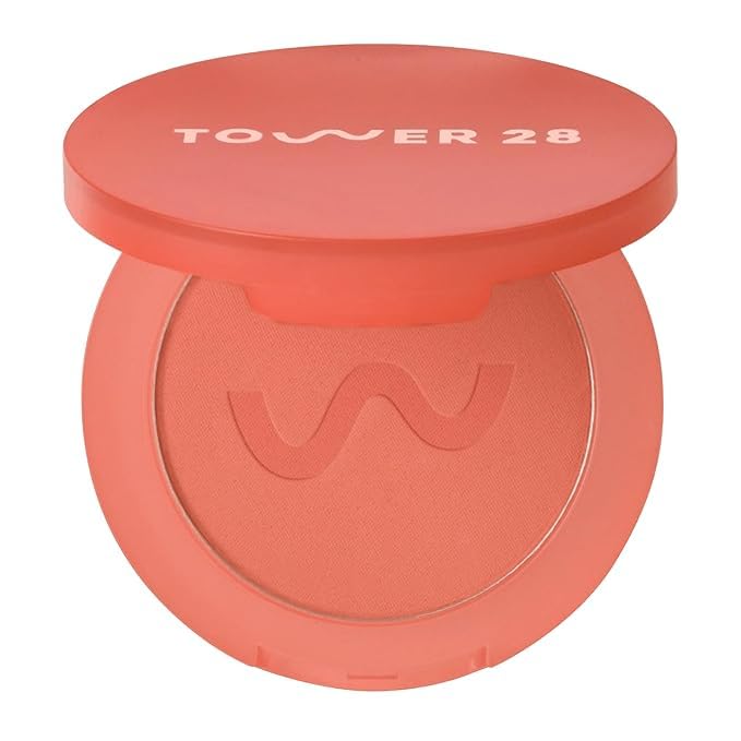 Tower 28 GetSet Matte Powder Blush - 12-Hour Long-Lasting, Talc-Free Formula for Sensitive Skin - Culver Crush (1.13 oz)