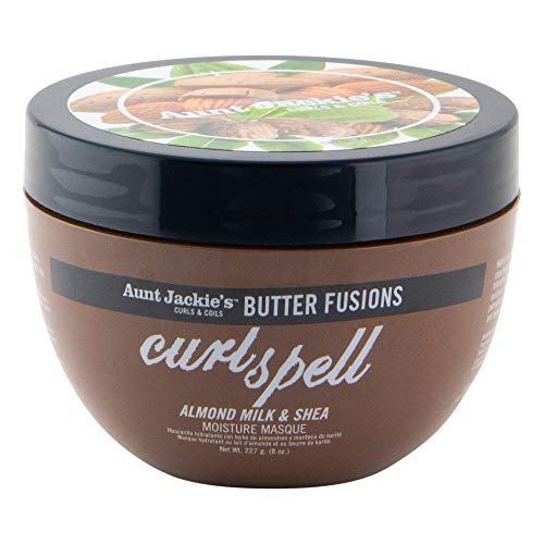 Aunt Jackie's Butter Fusions Curl Spell - Almond Milk & Shea Hair Moisture Conditioning Masque, 8oz