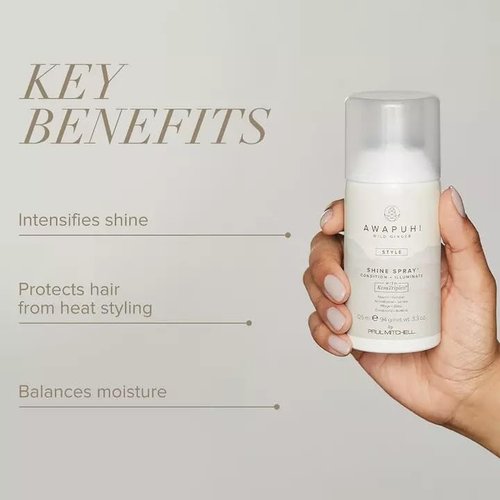 Paul Mitchell Awapuhi Wild Ginger Shine Spray - Conditions & Adds Luminosity, 3.3 oz for All Hair Types
