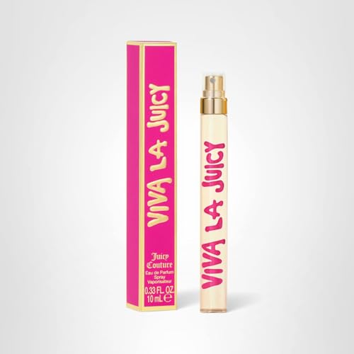 Juicy Couture Viva La Juicy Eau De Parfum Spray Pen, Women's Perfume with Notes of Mandarin, Gardenia & Caramel, Gift for Her, Floral & Sweet Perfume for Women, EDP Travel Spray Pen, 0.33 fl oz