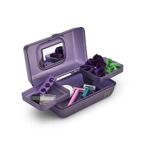 Caboodles Women's Pretty in Petite Cosmetic Case, Wicked Elphaba-Purple Sparkle