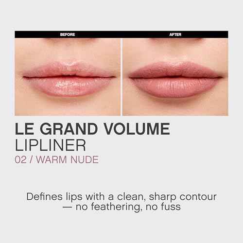 Vivienne Sab? Gel Lipliner Le Grand Volume ? Long-Lasting Smudge-Proof Lip Liner & All-Over Lip Color, Creamy Precision Formula, Hydrating & Comfortable Wear, 02 Warm Nude