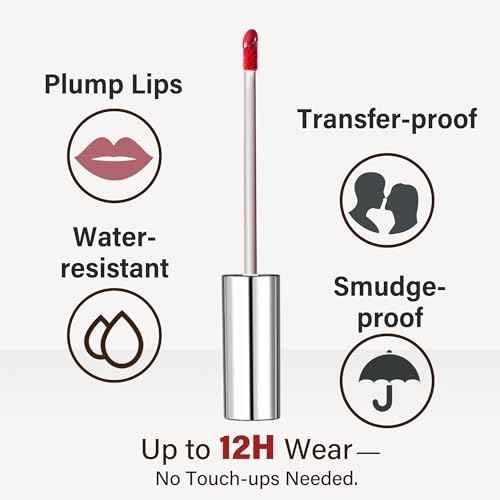 Peel Off Lip Stain Set ? 3 Colors Long Lasting Lip Tint, Smudge-Proof, Transfer-Proof, Kiss-Proof, Vegan Lip Makeup Gift for Her