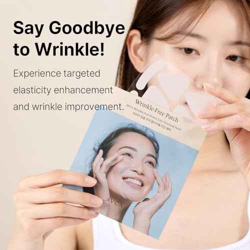 AVCA Wrinkle Repair Patches for Frown Lines Forehead Lines and Smile-Line Patches - Korean Skin Care, The Anti Wrinkle Patch Non invasive Wrinkle Smoothers for Face Wrinkles 55p